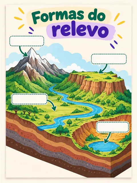 Atividade Formas do relevo