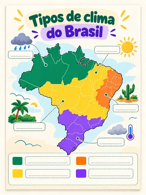 Atividade Tipos de clima do Brasil